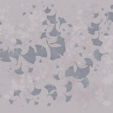 Ginkgo Leaves Blowin in the Wind, Dusty Rose, Photowall