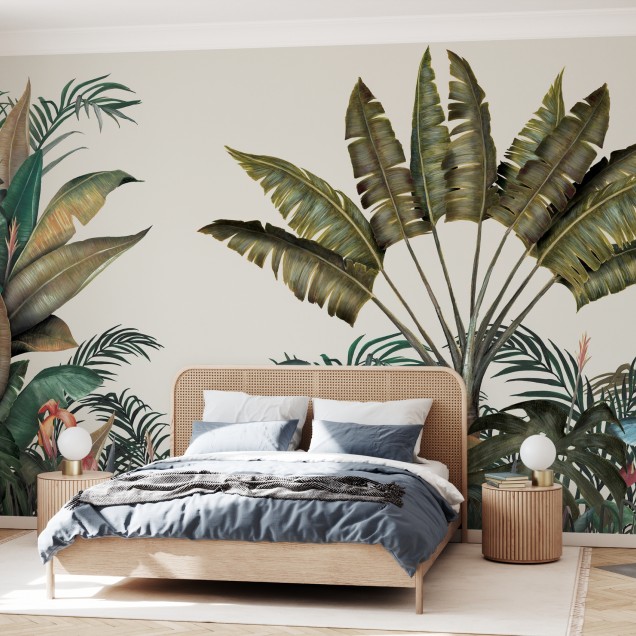 Tapet Tropical, Frunze Mari, Photowall