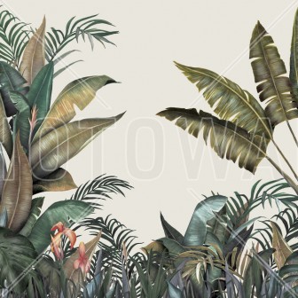 Fototapet Tropical, Large Leaves, Photowall