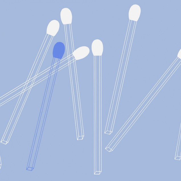 Wallpaper Matching Lines, Chirpy Blue cu linii geometrice minimaliste pe un fundal albastru deschis