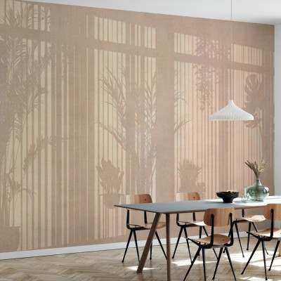 Tapet cu design minimalist, Sunny Window, Beige
