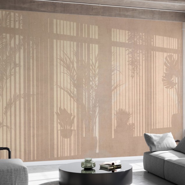 Tapet cu design minimalist, Sunny Window, Beige