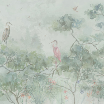 Up in the trees - Green, Photowall