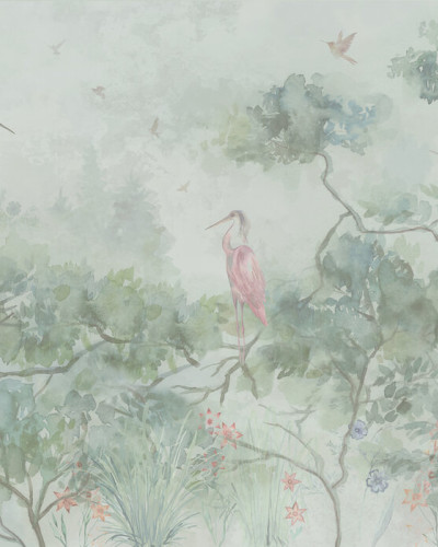 Up in the trees - Green, Photowall