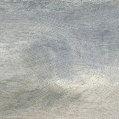 Wallpaper cu un design abstract în nuanțe de albastru și verde, cu linii ondulate care amintesc de valuri. Un decor perfect pentru a crea o atmosferă zen în living.