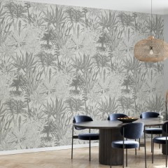 Fototapet Succulents, Grey, personalizat, Photowall
