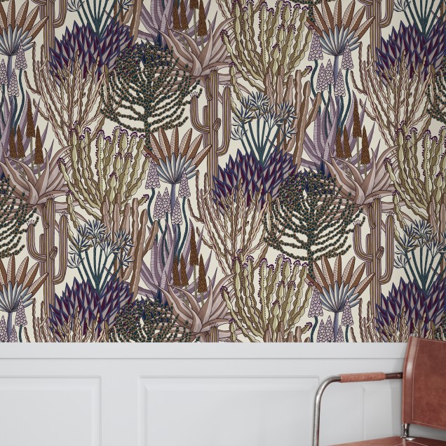 Tapet cu design floral exotic - Euphorbia Forest