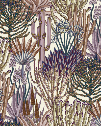 Tapet cu design floral exotic - Euphorbia Forest