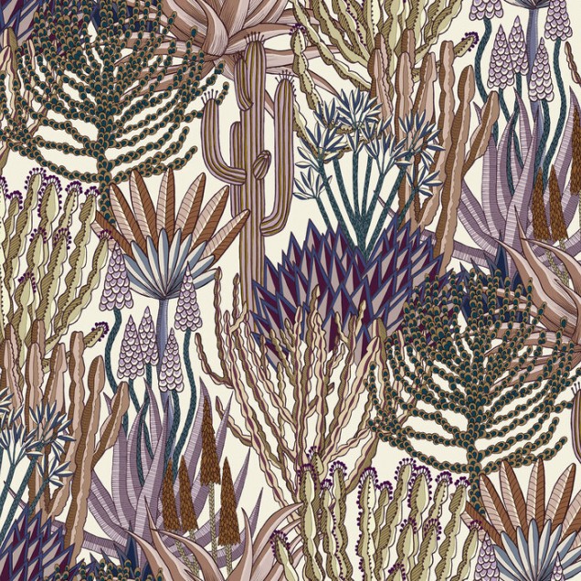 Tapet cu design floral exotic - Euphorbia Forest