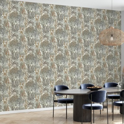 Tapet cu design de cactuși Euphorbia Forest