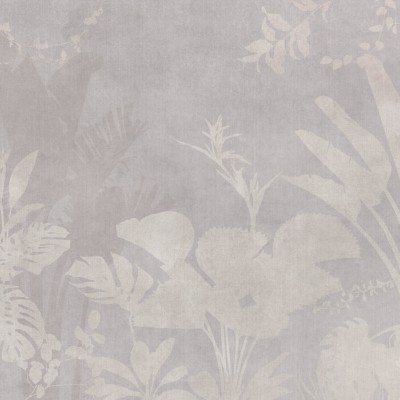 Tapet decorativ cu frunze, Pantanal Night, Beige Ash, cu design modern, minimalist, perfect pentru living, dormitor sau birou.