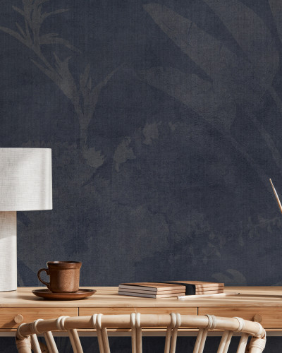 Tapet cu design elegant - Pantanal Night, Blue