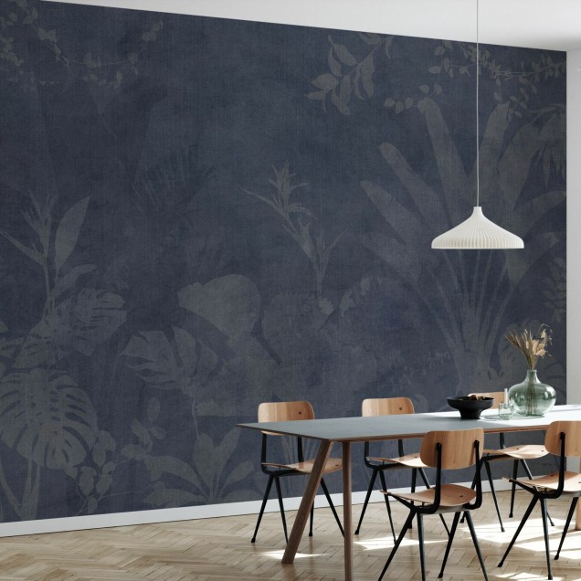 Tapet cu design elegant - Pantanal Night, Blue