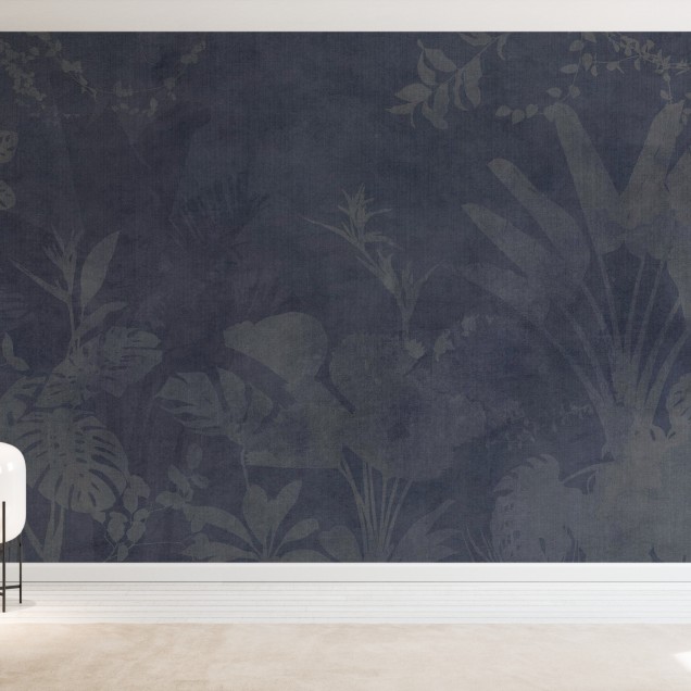 Tapet cu design elegant - Pantanal Night, Blue