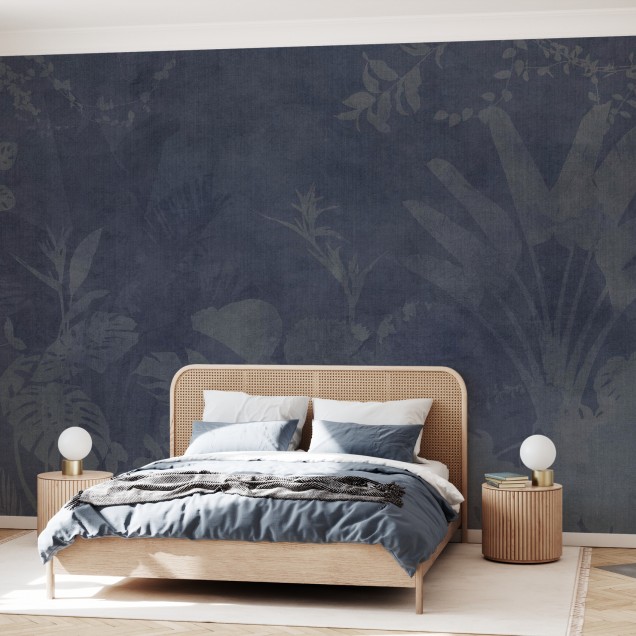 Tapet cu design elegant - Pantanal Night, Blue