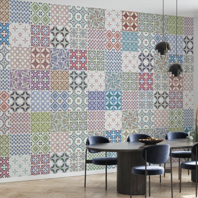 Tapet cu modele marocane - Moroccan Tiles II