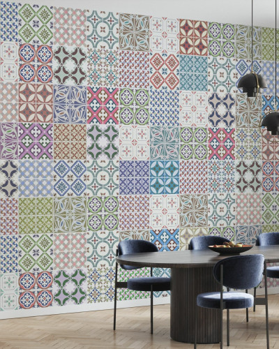 Tapet cu modele marocane - Moroccan Tiles II