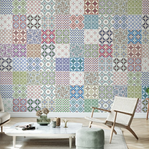 Tapet cu modele marocane - Moroccan Tiles II