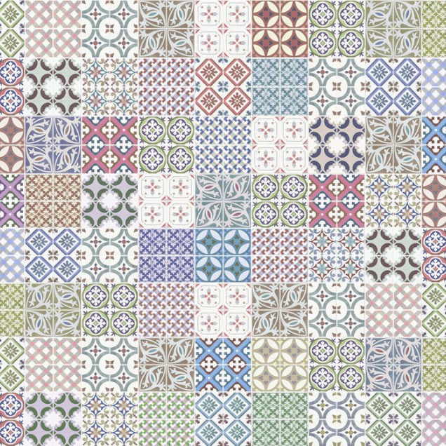 Tapet cu modele marocane - Moroccan Tiles II