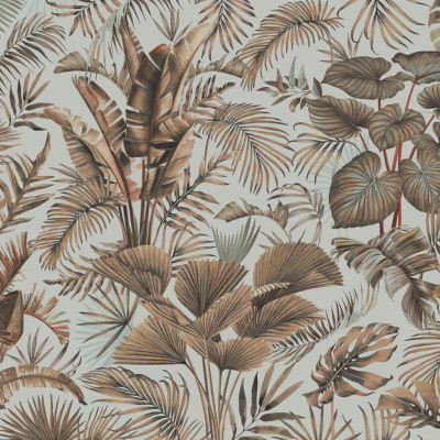 Fototapet cu design tropical Savana Manaus - Ash Green
