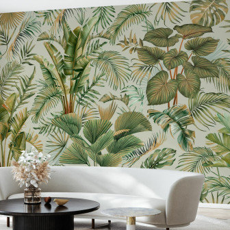 Fototapet cu design savana Manaus, verde