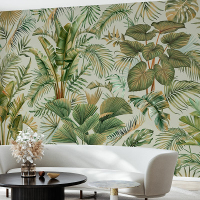 Fototapet cu design savana Manaus, verde