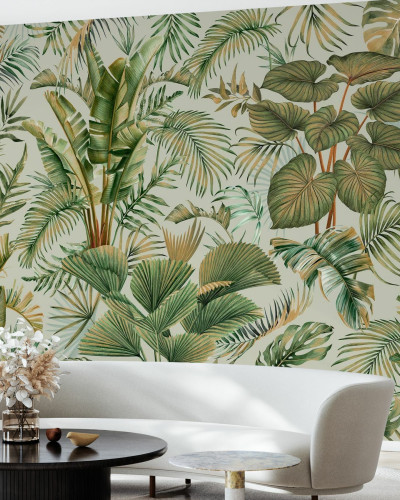 Fototapet cu design savana Manaus, verde