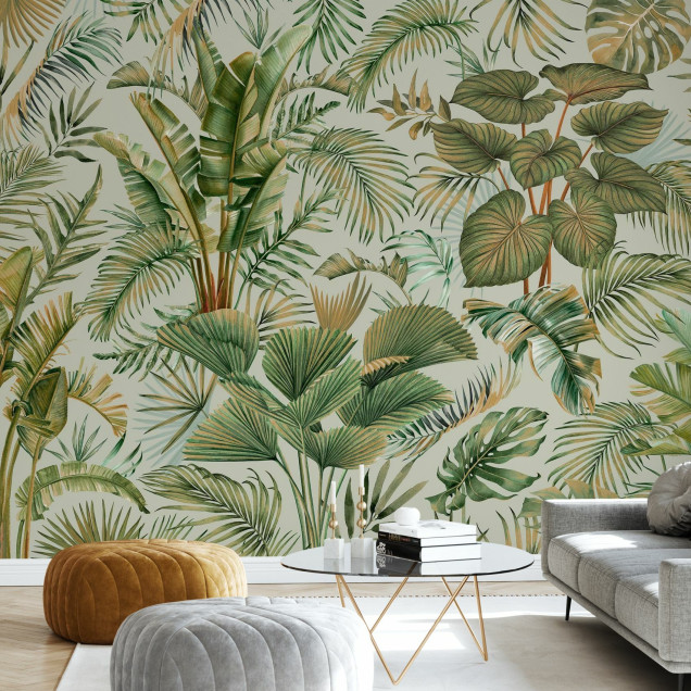 Fototapet cu design savana Manaus, verde