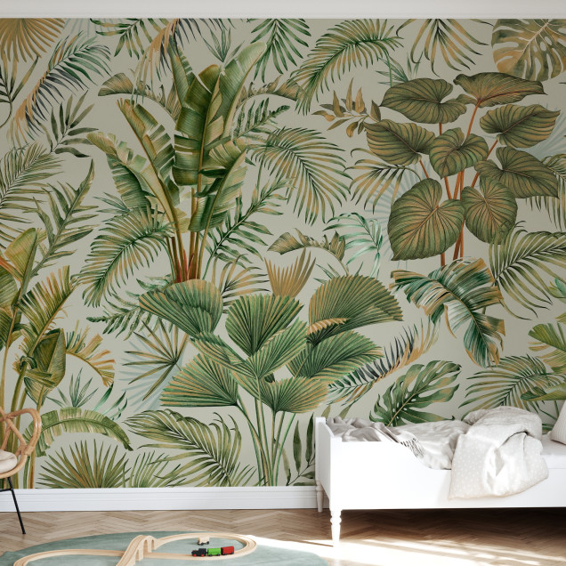 Fototapet cu design savana Manaus, verde