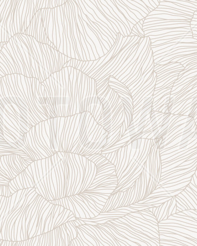 Fototapet cu design floral delicat într-un dormitor