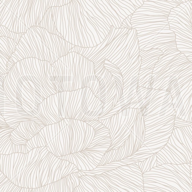 Fototapet cu design floral delicat într-un dormitor