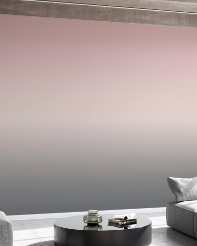 Tapet Miami, City Morning, cu un gradient de culori delicat în tonuri de roz și gri, inspirat din răsăritul soarelui peste Miami.