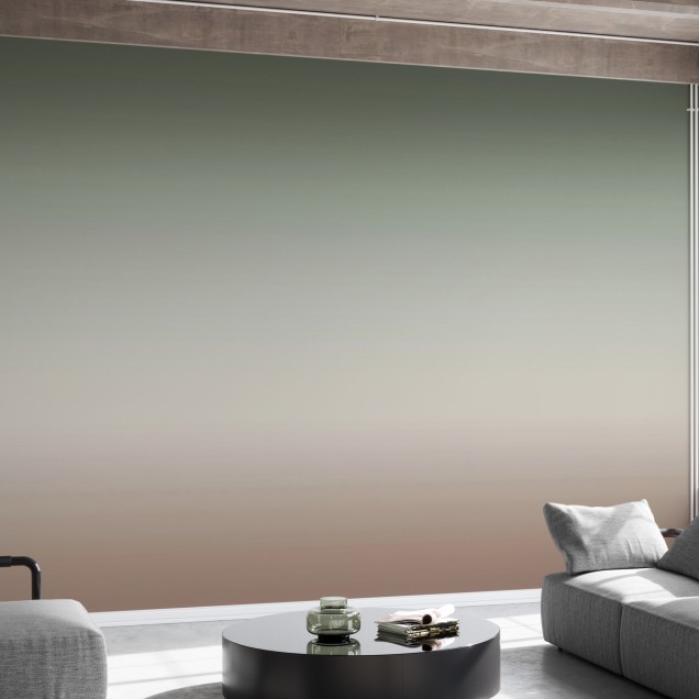 Wallpaper Miami, Forest, Photowall cu un degrade subtil de culori de verde și maro, ideal pentru o atmosferă relaxantă și elegantă