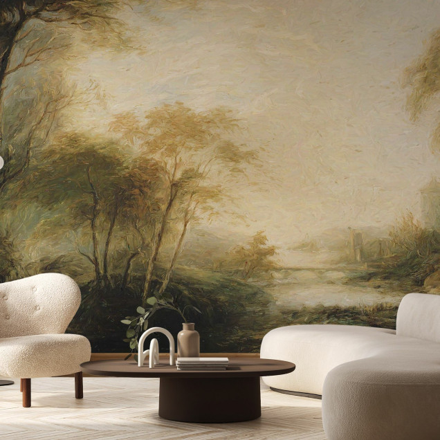 Wallpaper Lush Scenery cu un peisaj luxuriant