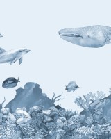 Underwater Friends - Blue, Photowall