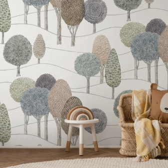 Fototapet Vivid Passage Fototapet cu design de pădure pentru camera copiilor