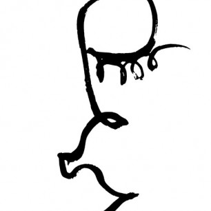 Fototapet Half Face, Black, Personalizat, Photowall