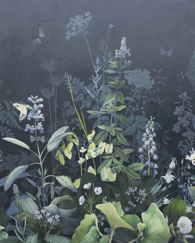 Tapet cu design floral Blue Forest