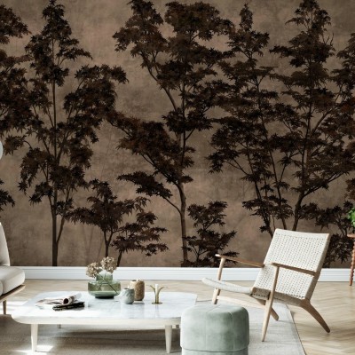 Tapet cu design grafic al copacilor - Maple Dreams