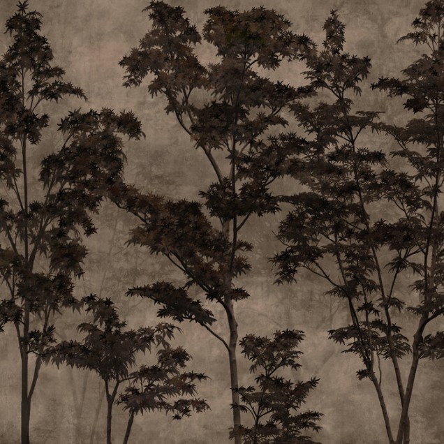 Tapet cu design grafic al copacilor - Maple Dreams