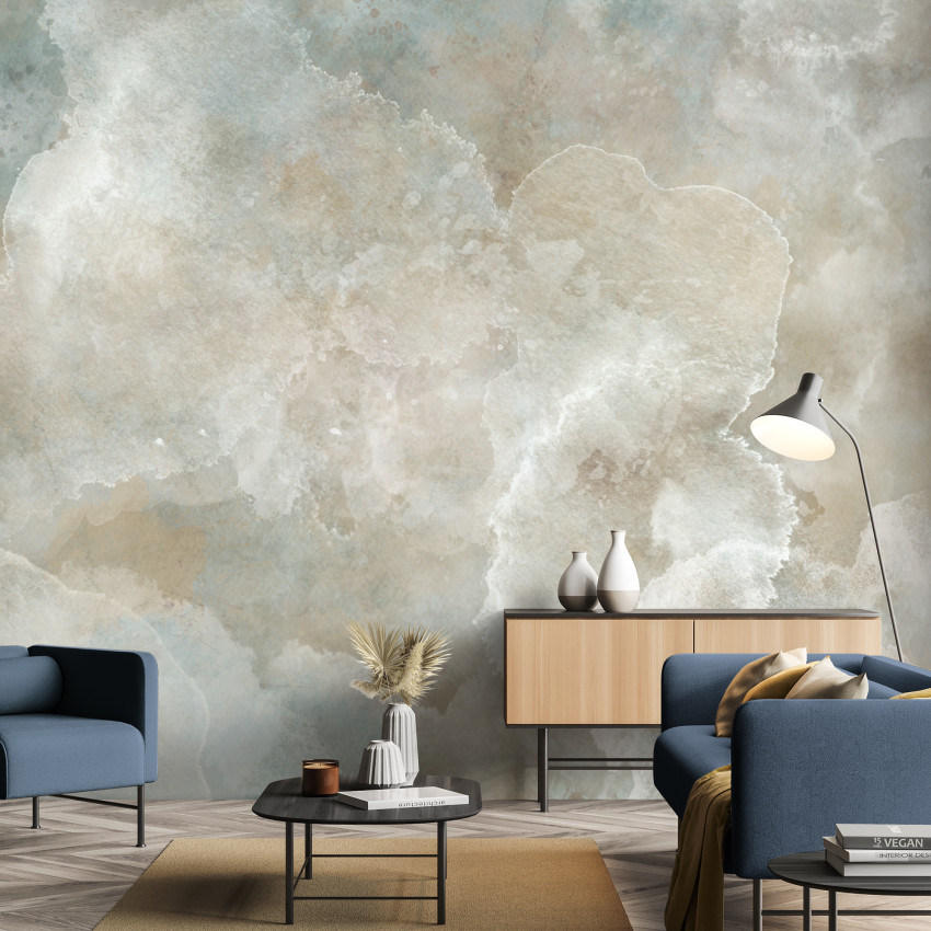 Fototapet bej cu design abstract