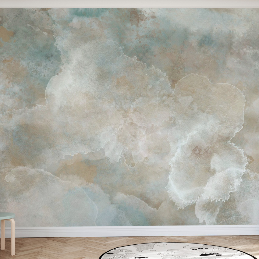 Fototapet bej cu design abstract
