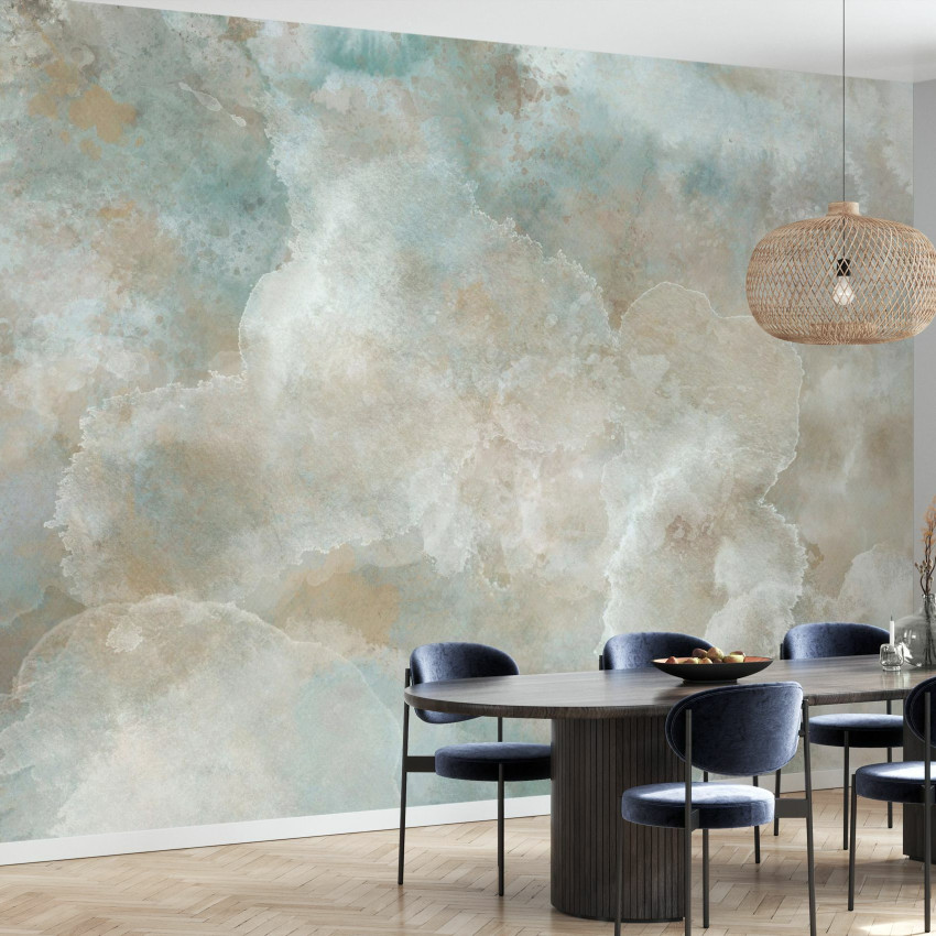 Fototapet bej cu design abstract