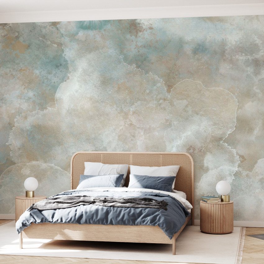 Fototapet bej cu design abstract