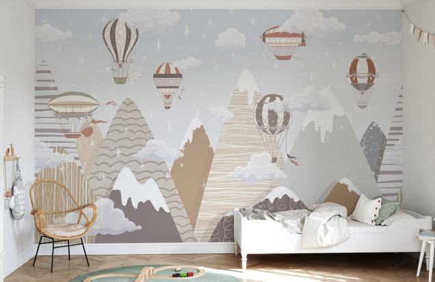 Fototapet Mountains for Children II, Photowall