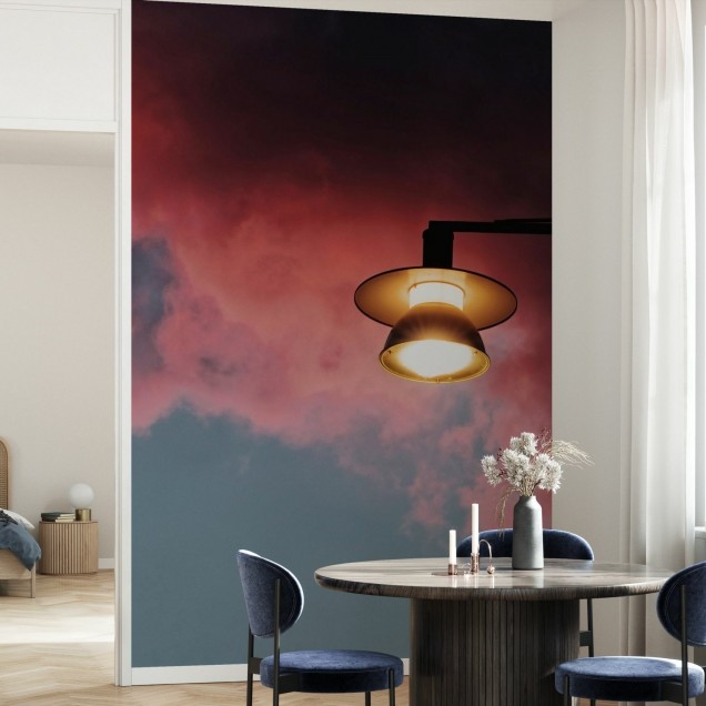 Tapet cu un design modern Twilight Pink