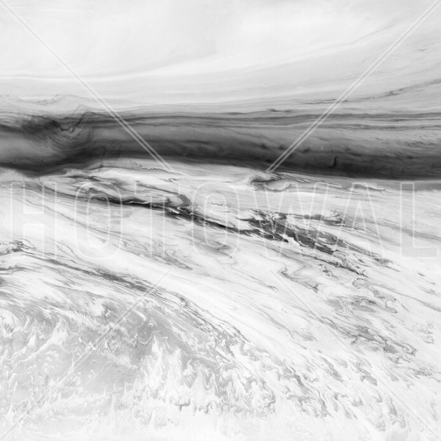 Wallpaper abstract alb-negru, cu model inspirat de apa și nisipul de pe coastă.