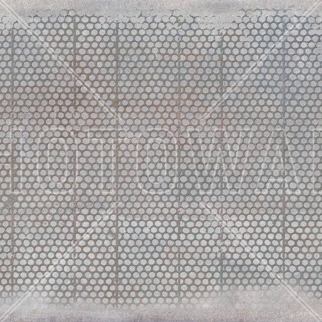 Tapet Urban Archaeo Metal Grid Argintiu - Design industrial chic