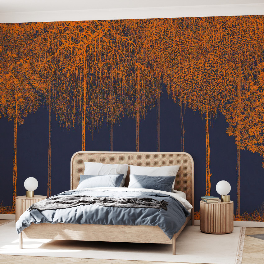 Trees Cascade, Lazuli, wallpaper