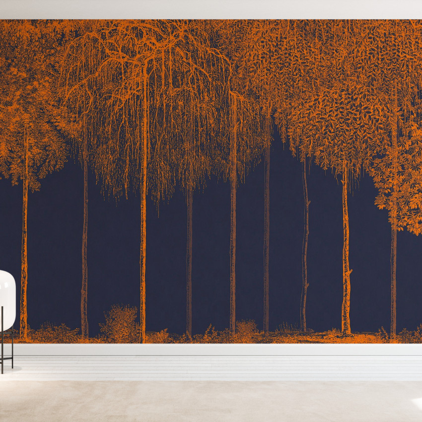 Trees Cascade, Lazuli, wallpaper